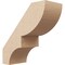 Ekena Millwork 5-inch W x 12-inch D x 12-inch H Ridgewood Rough Cedar Woodgrain TimberThane Knee Brace, Primed BRCUR05X12X12RIDRCPR - alternate 1